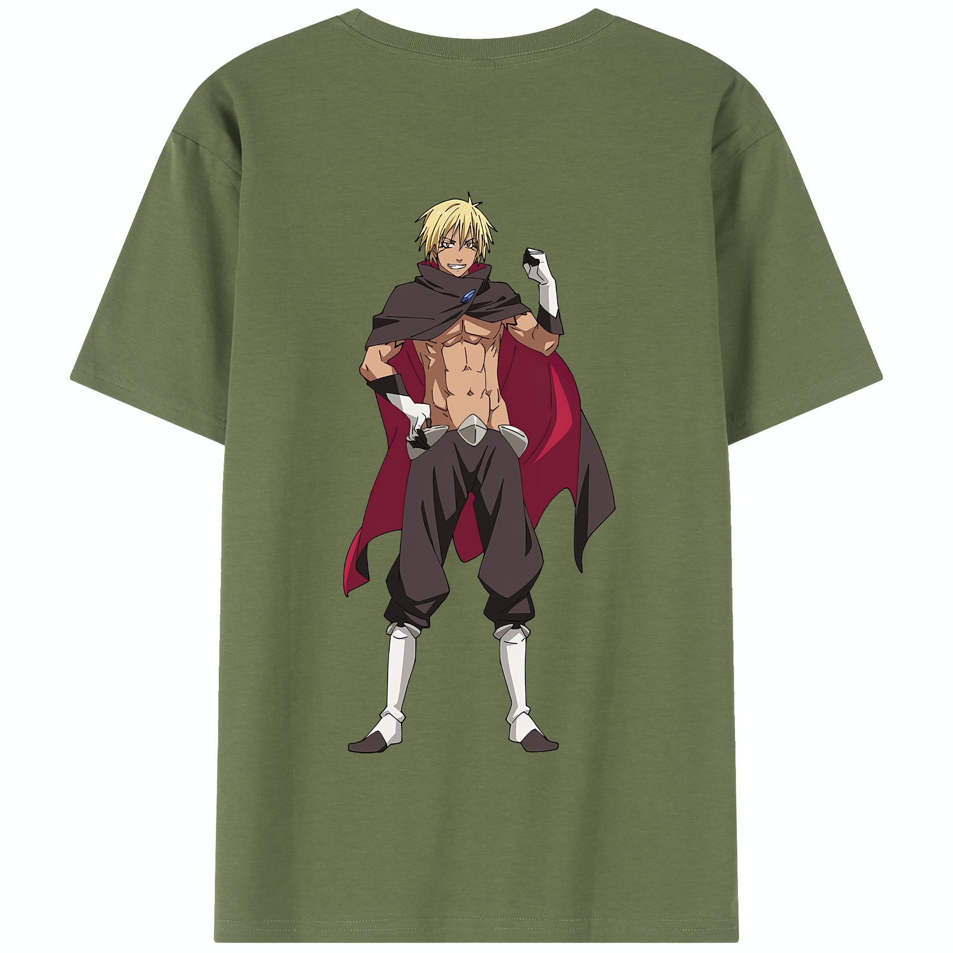 （画像用） 転スラ Regarding Reincarnated to Slime 綿100％半袖Tシャツ（背面プリント）